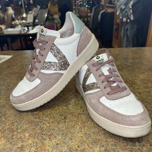 Lavanda Victoria low top glitter V sneakers